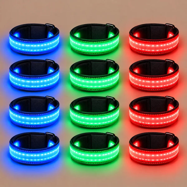 LumaRein Glow Leg Bands (Set of 4)