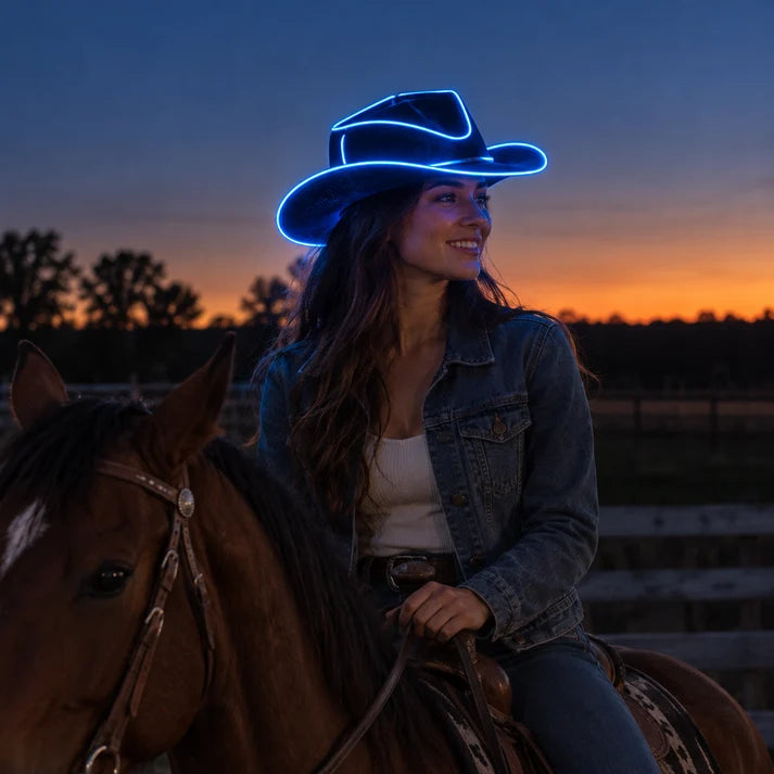 LumaRein Glow Cowboy Hat